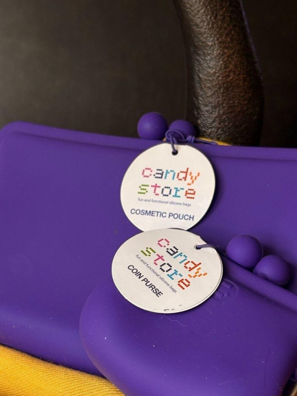Candy Store Purple Silicone Pouch Duo (NEW WITH TAGS)